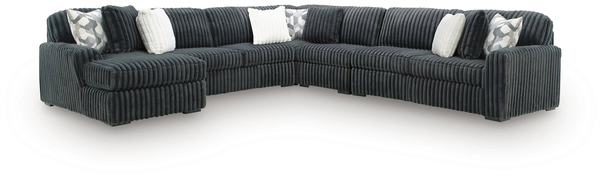 Midnight-Madness Sectional with Chaise