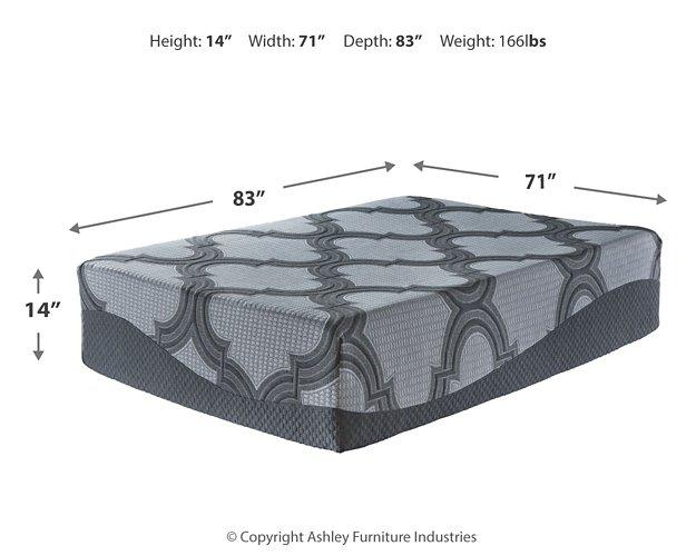 14 Inch Ashley California King Hybrid Mattress Set