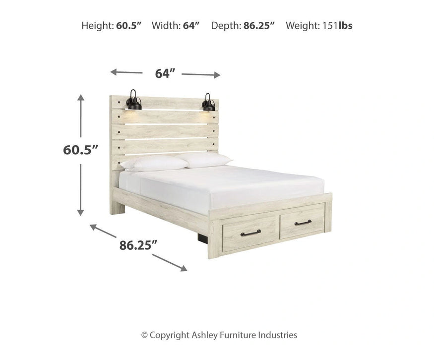 Cambeck Bed with 2 Storage Drawers